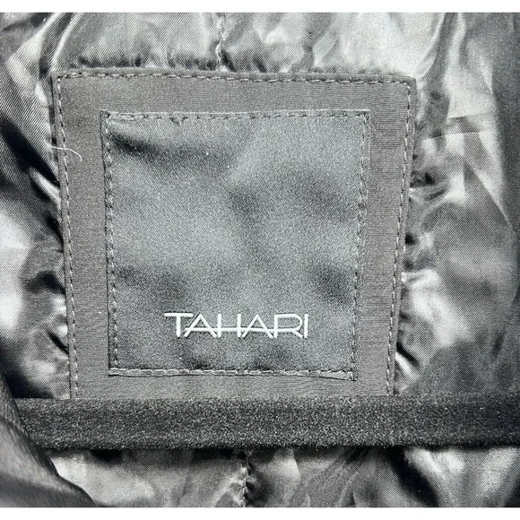 Tahari Men’s Softshell Casual Jacket Hooded Black Zipped Pockets Size L - Picture 7 of 8